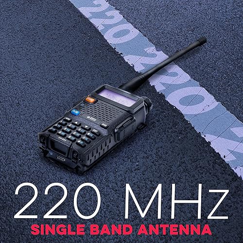 Miniatura 7 de BTECH UV-5X3 radio tribanda de 5 W, VHF, 1.25M, UHF, amateur (ham), incluye antena de doble banda, antena 220, audífono, cargador y otras radios
