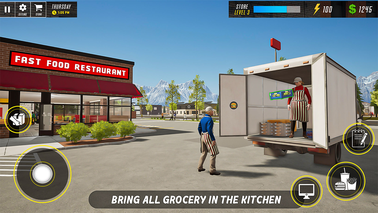 Fast Food Cooking Simulator Games 3D: Fast Food Cooking Empire Games ...
