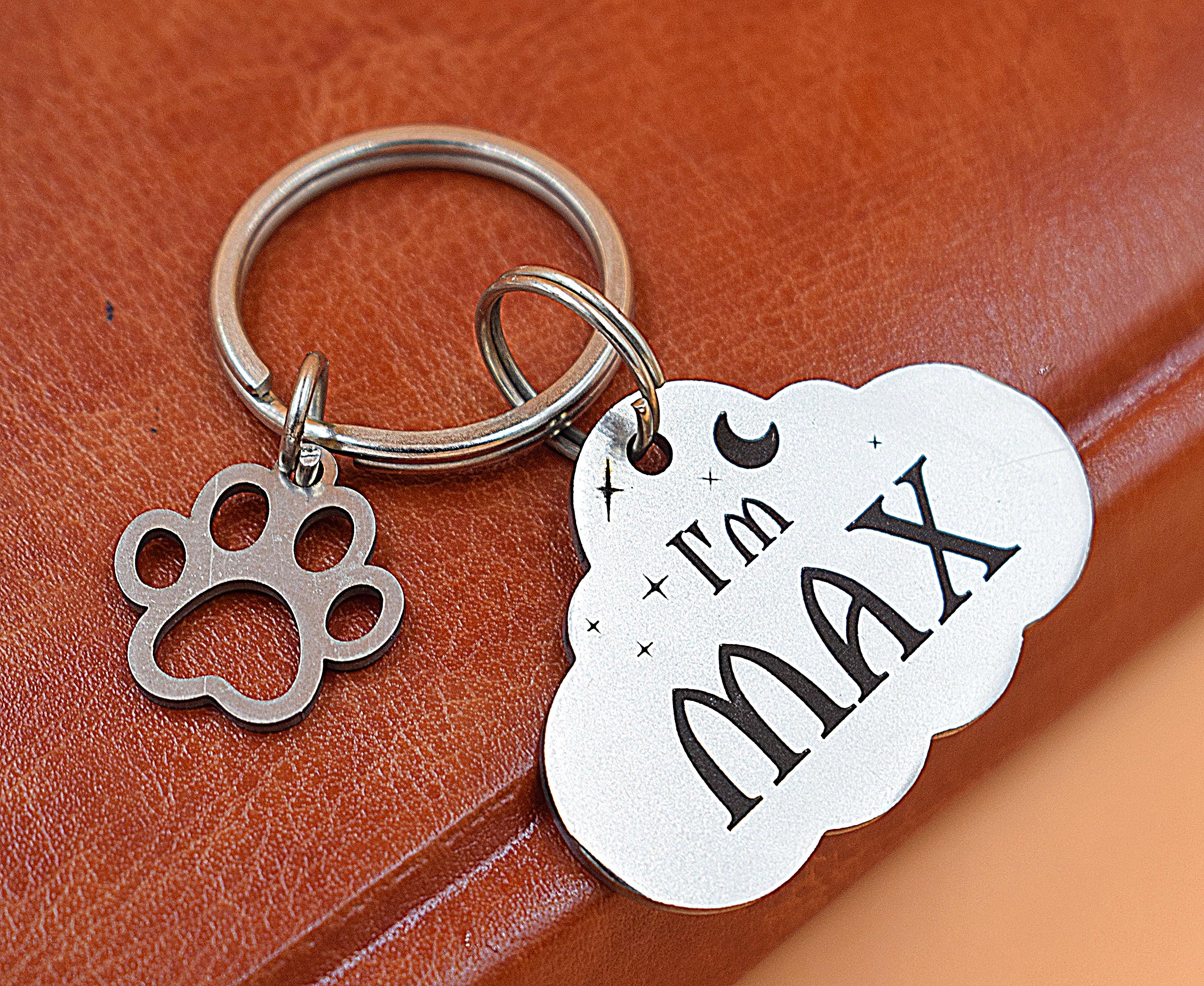 Madhu Gems Personalized Engraved Stainless Steel Cloud ID Name Tags for Pets | Durable & Customizable Pet ID Tags for Cats and Dogs (B0CCXWGMG7) Amazon Price History, Amazon Price Tracker