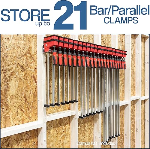 Miniatura 5 de Fulton Woodworking Tools Abrazadera modular con abrazadera de barraparalela  Fácil y rápido de alinear  Pre-perforado 16 pulgadas en el centro