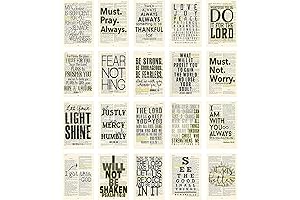 Christian Gift Wall Decor - 4x6 Photos Bible Page Verse Collage Kit