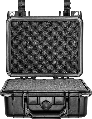 Miniatura 5 de Eylar Equipo pequeño de 10.62 pulgadas, estuche rígido para cámara impermeable con espuma (negro)