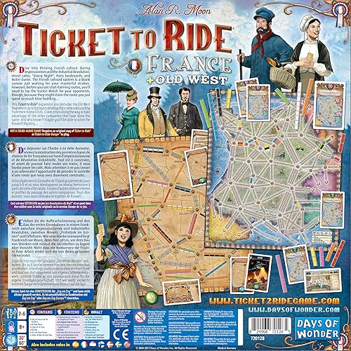 Miniatura 4 de Ticket To Ride: Map Collection V6 – Francia y Viejo Oeste