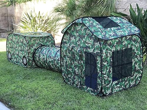 Miniatura 7 de G3Elite Explore and Play - Juego de tienda de campaña plegable 3 en 1 - Combo de vehículo para interiores y exteriores, túnel y tienda de campaña.