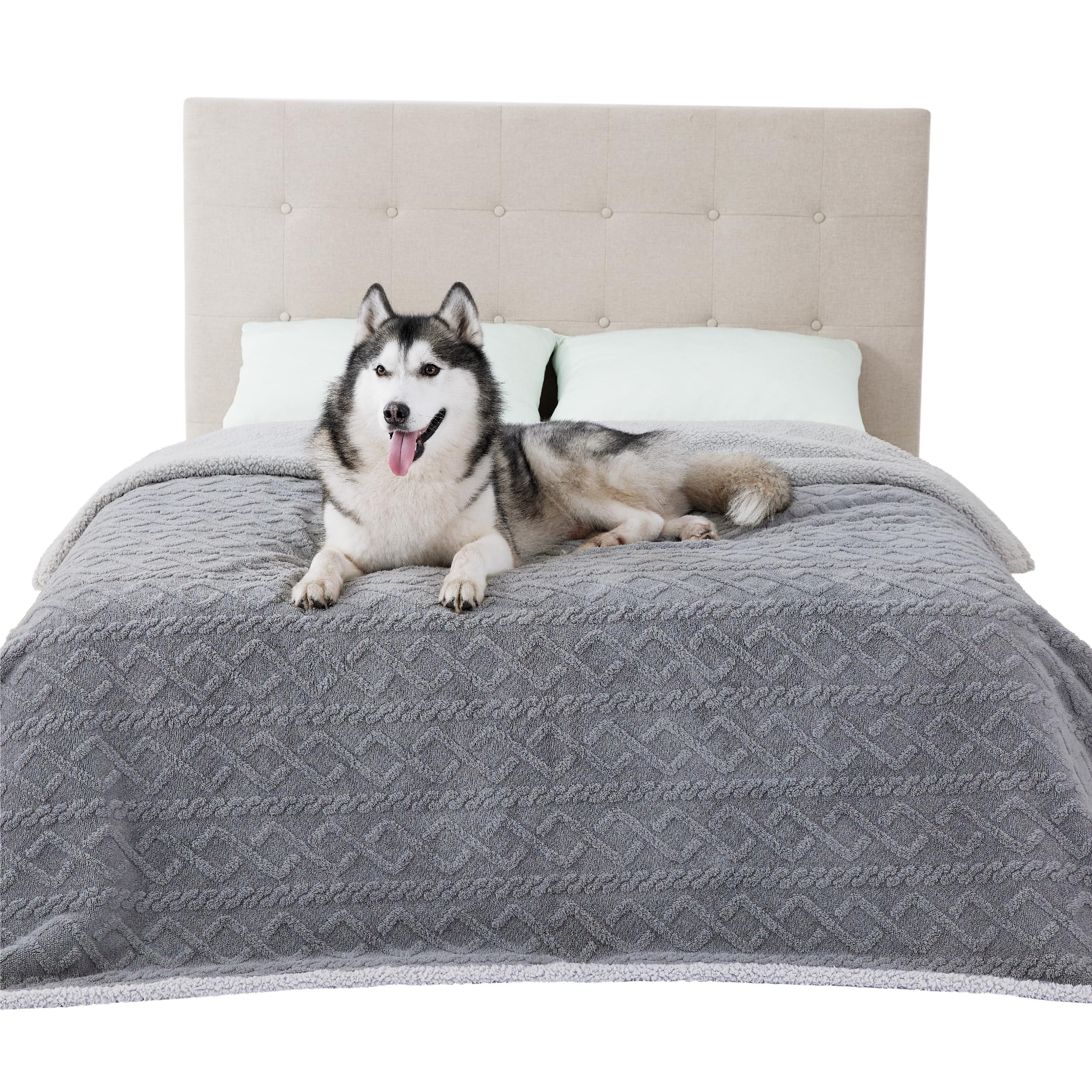 Bedsure Jacquard Coral Fleece Blanket