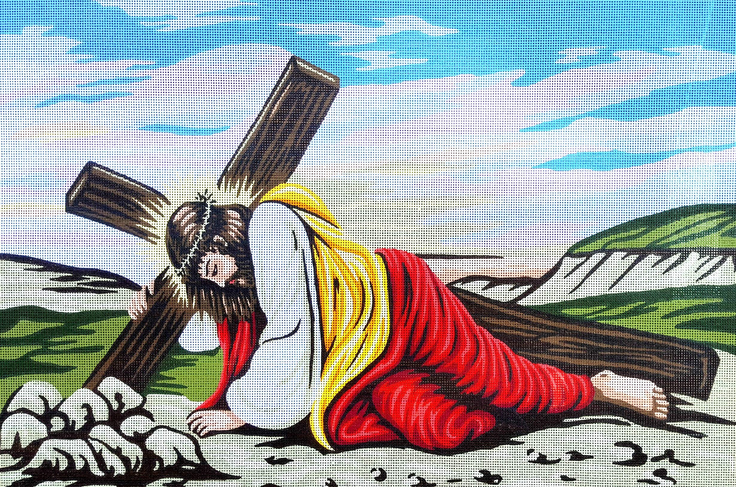 GOBELIN L - Kit per ricamo a punto croce, motivo: Gobelin - Gesù Cristo, 61 x 76 cm, 10,563
