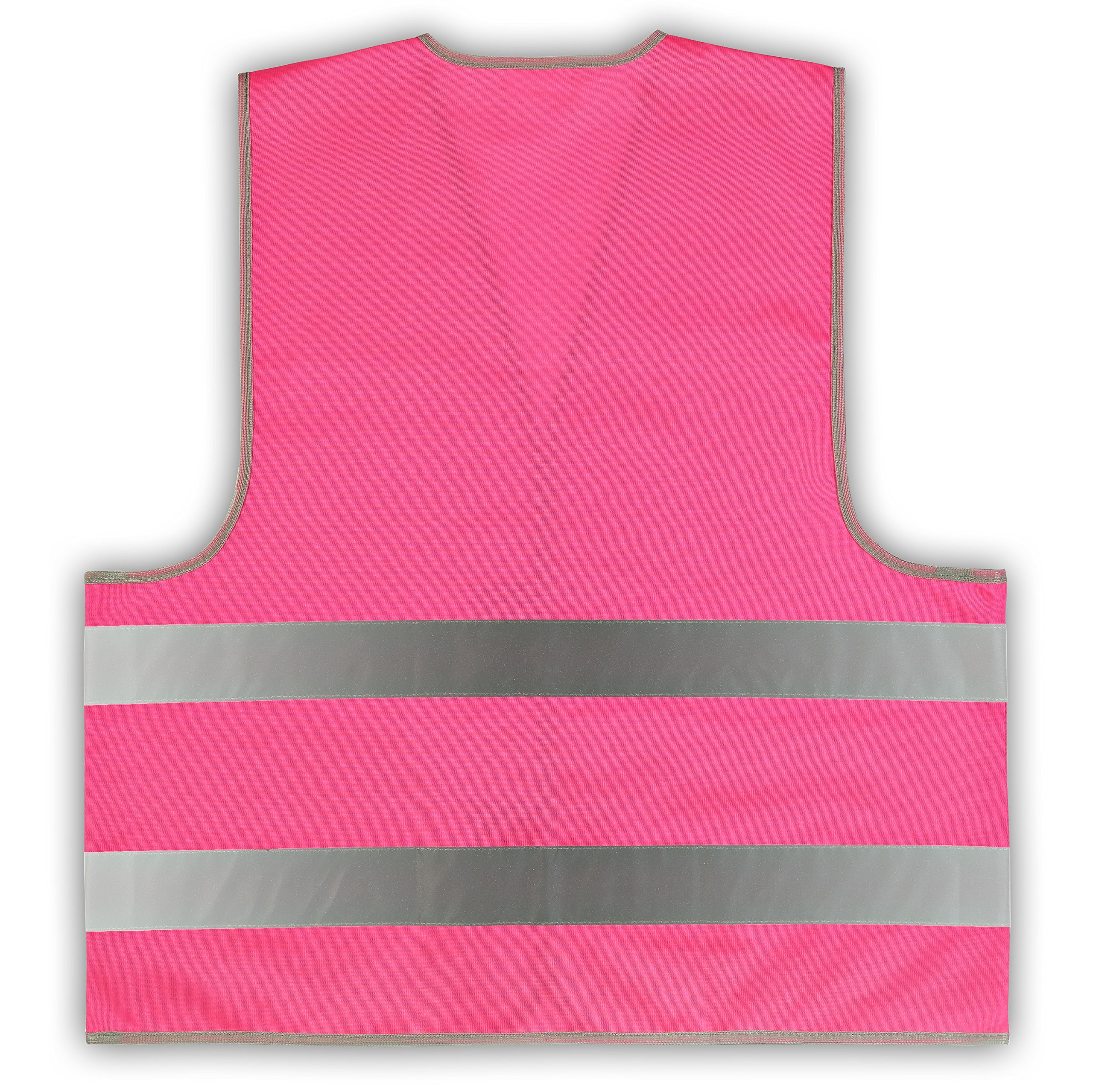 10er Pack Westen: easyMesh® Signalweste Warnweste pink/magenta Größe 3XL/4XL