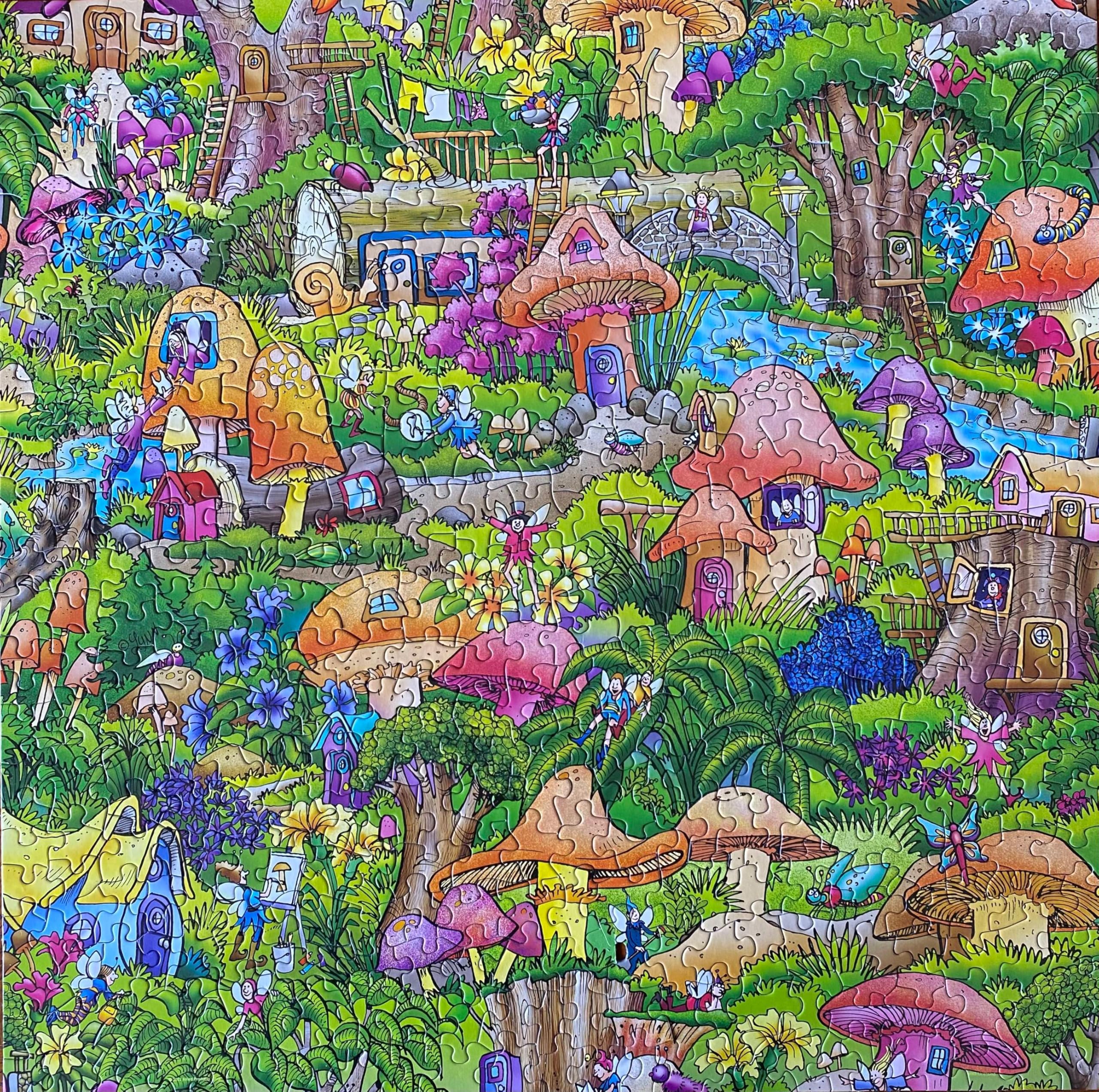 Amazon.com: Springbok's 500 Piece Jigsaw Puzzle Fairytale Mushroom