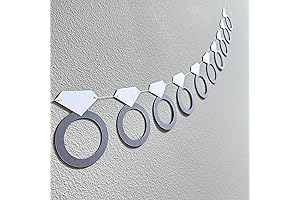 Engagement Ring Garland, the Perfect Bridal Shower Decoration