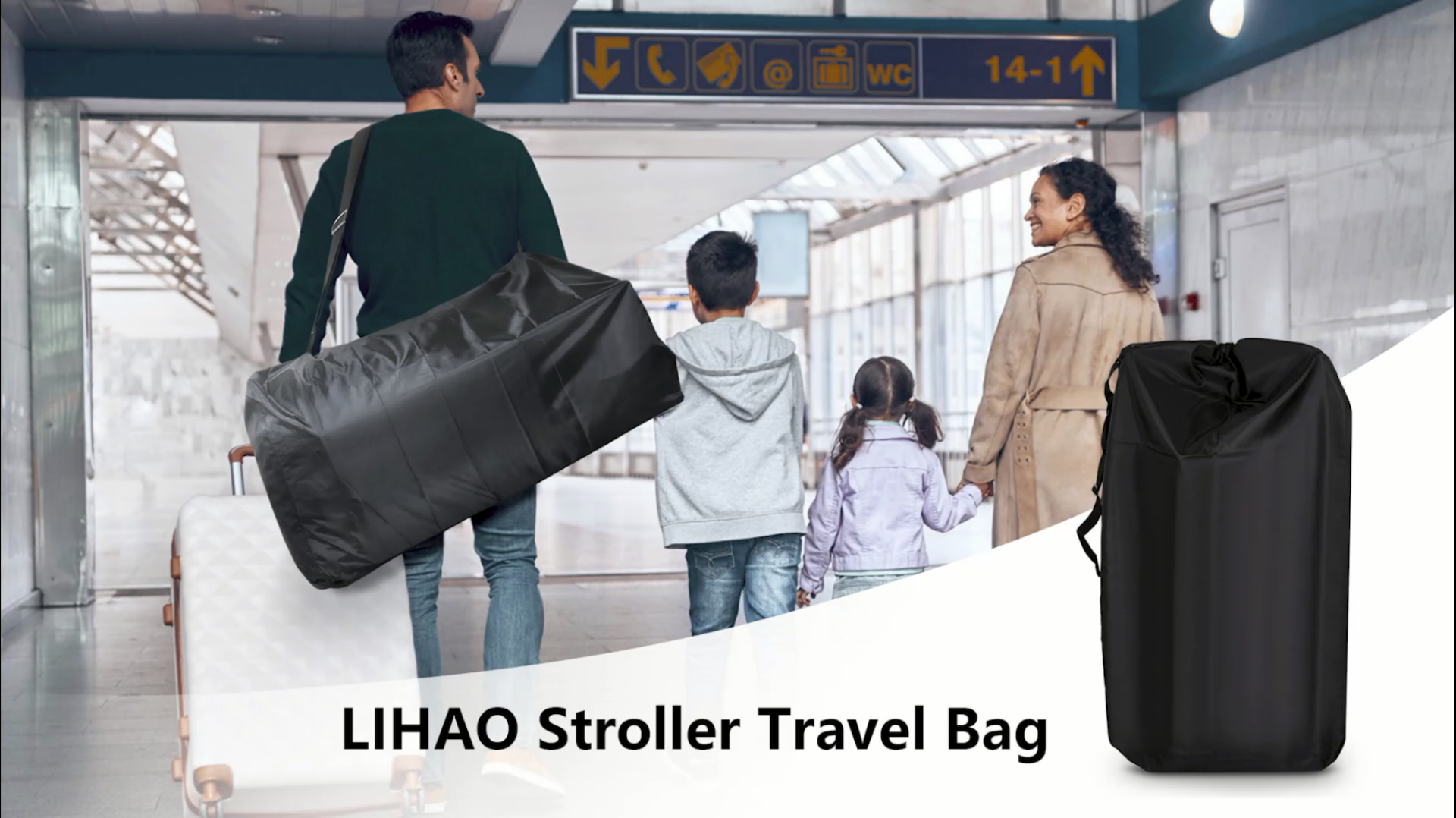 Amazon.com : LIHAO Stroller Bag for Airplane, Gate Check Car Seat