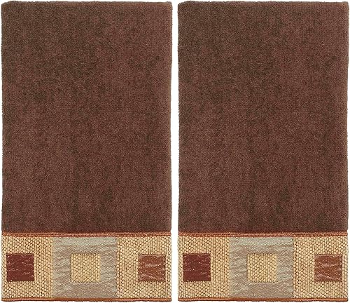Avanti Linens Precision Collection, toalla para los dedos, color moca (paquete de 2)