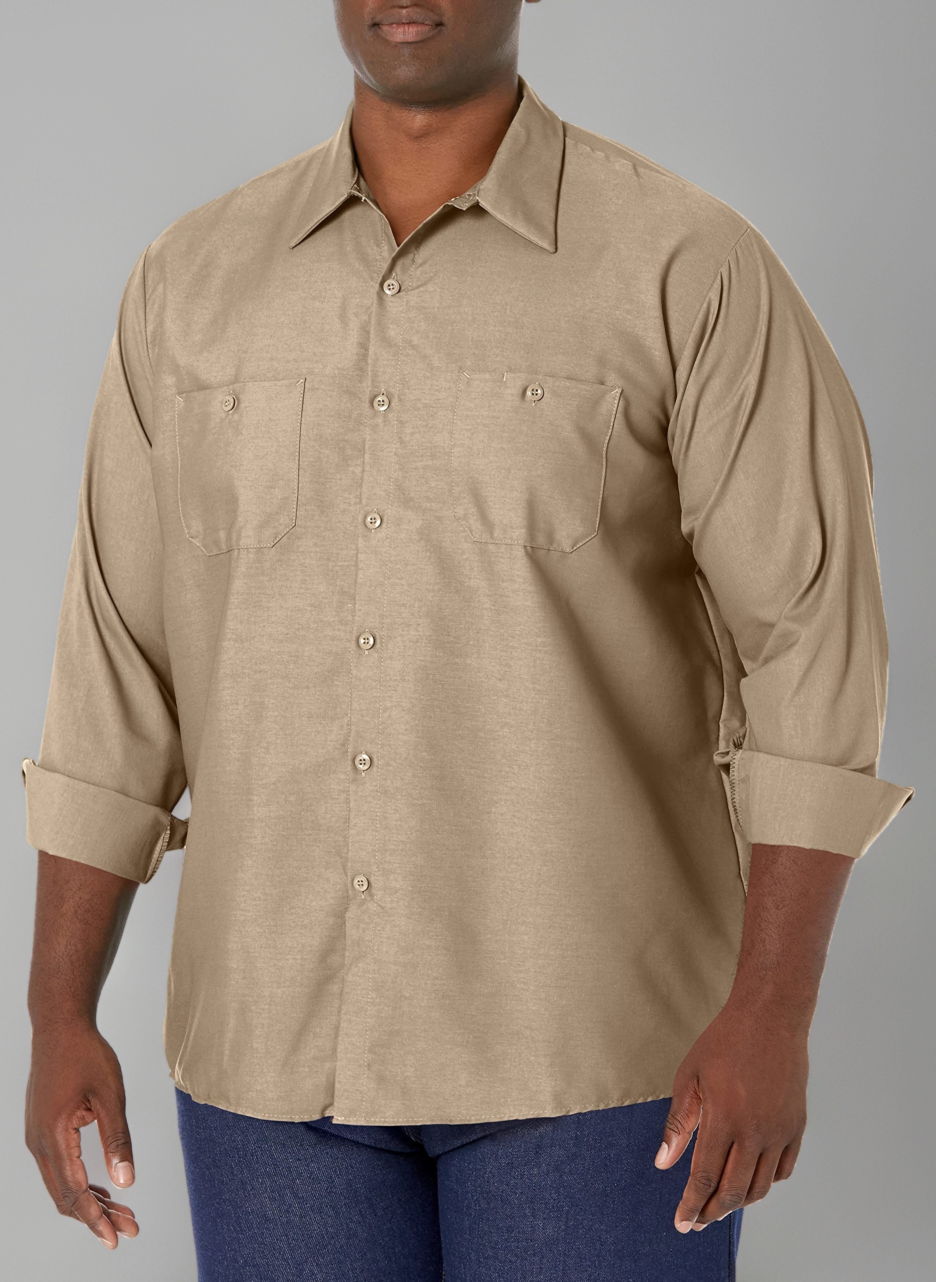 Red Kap Men's Men's Long Sleeve Enhanced Visibility Work Shirt Shirt (Pack of 1)