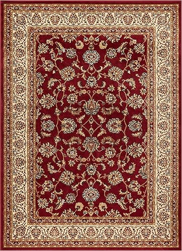 Miniatura 3 de Alfombra tradicional de Barclay Sarouk de color rojo de 2 pies 3 pulgadas x 3 pies 11 pulgadas, Polipropileno