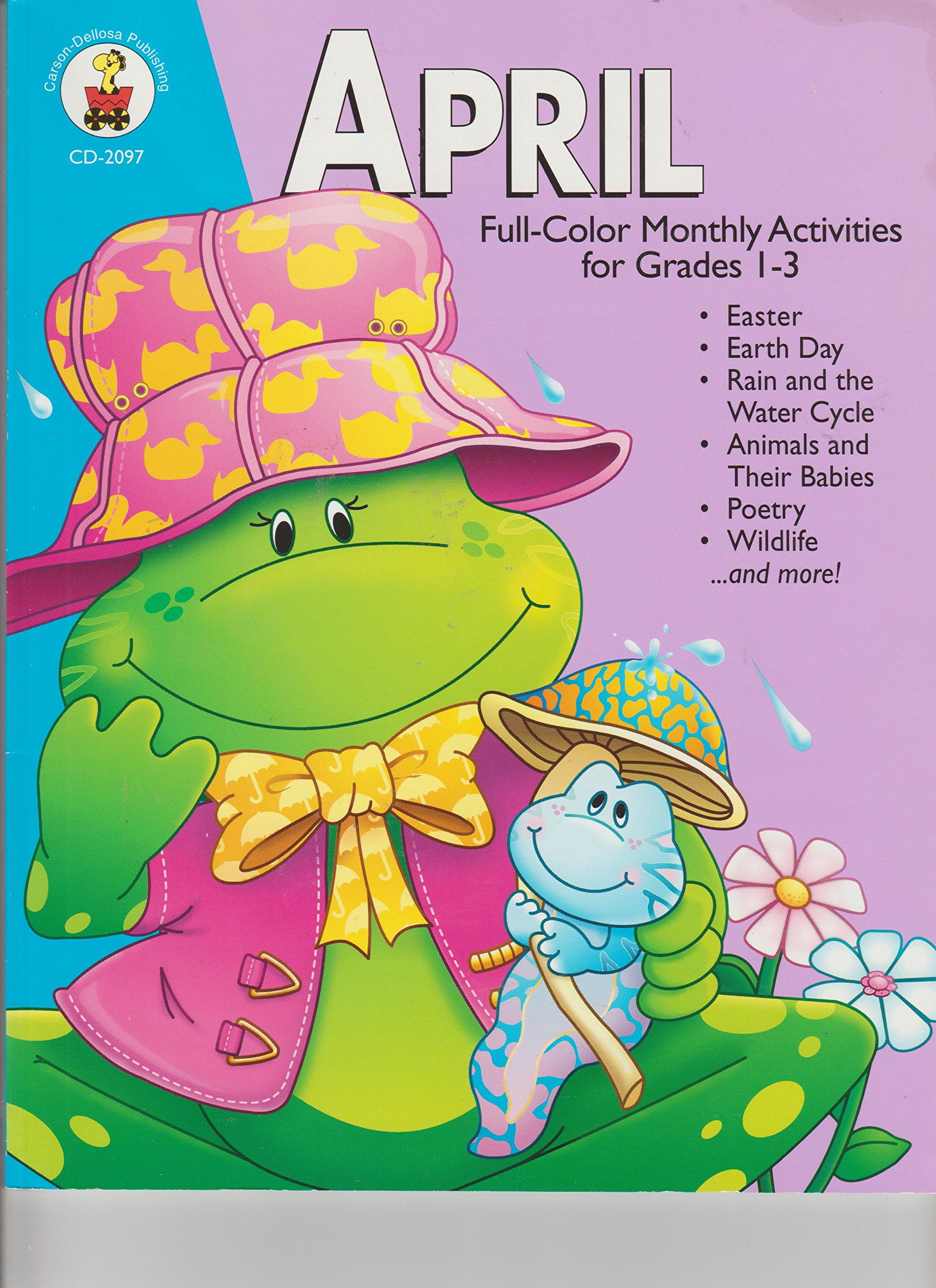 April: Full-Color Monthly Activities for Grades 1-3