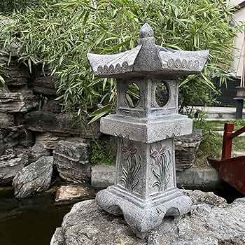 Amazon.com : GRASOLAR 23.6''High Asian Orchid Pagoda Statue Solar