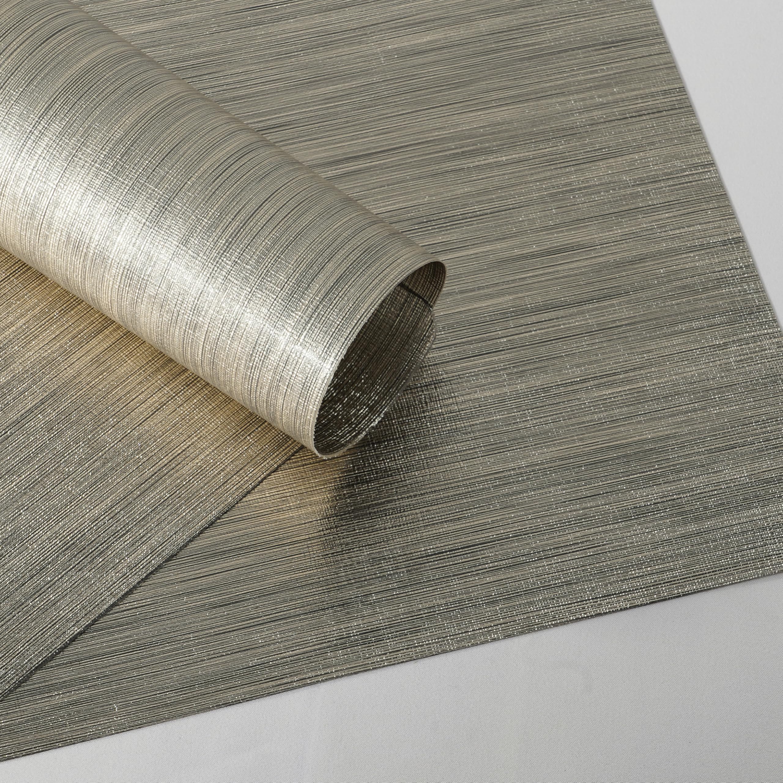 Set Di 6 Tovagliette Ecologiche In Eva, Antiscivolo, Lavabili, Resistenti Al Calore, Tovaglietta Impermeabile, 45 X 30Cm Colore Dorato-image