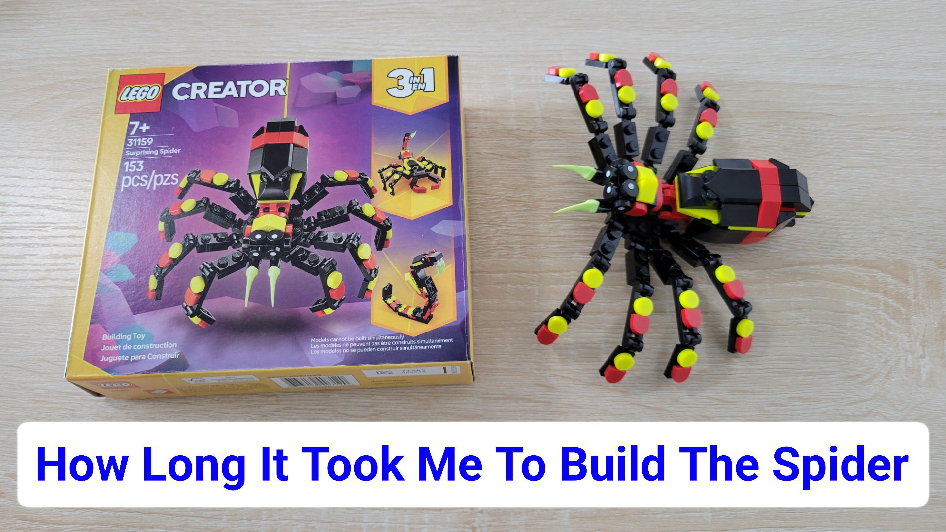 Watch How Long It Took Me To Build The Spider on Amazon Live
