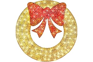 Best Choice Products Pre-Lit Christmas Wreath: Perfect for Festive Outdoor Decor