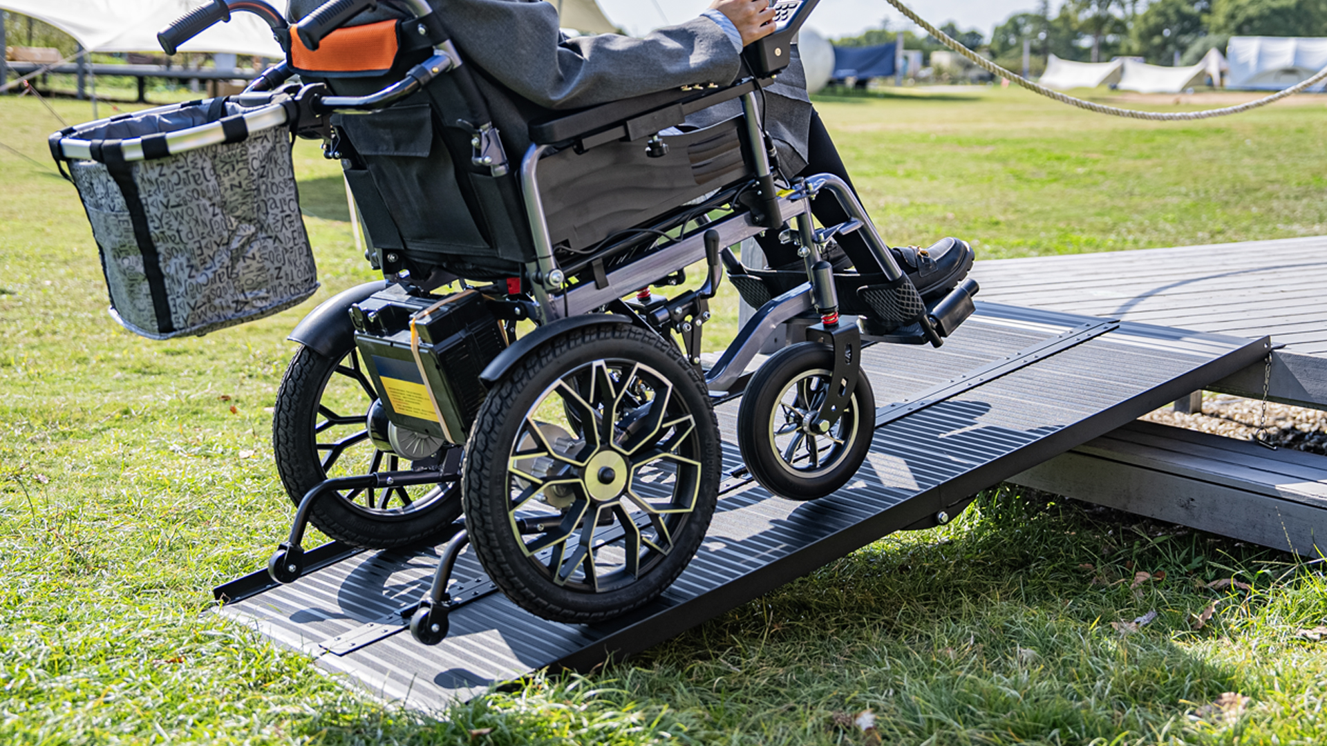 Amazon.com: WHALEMOTOR Black Portable Wheelchair Ramp, 2FT