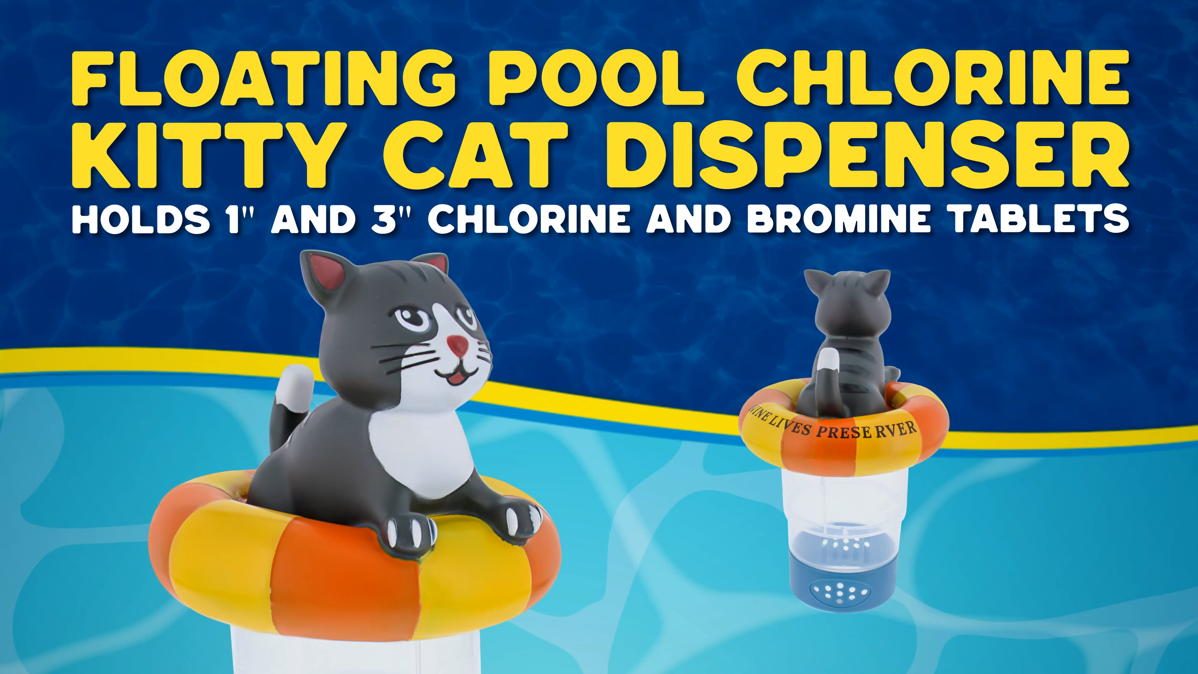 Delfin Chlor-Dispenser Für Pool - Schwimmender Chlorgeber Mit Tier-Design