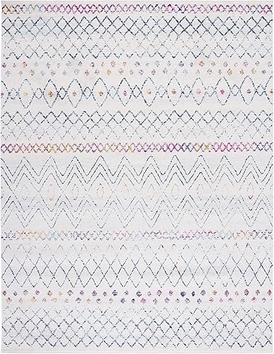 Miniatura 3 de SAFAVIEH Madison Collection - Alfombra extragrande de 12 x 15 pies, diseño marroquí bohemio envejecido, no desprende pelusa y de fácil cuidado,