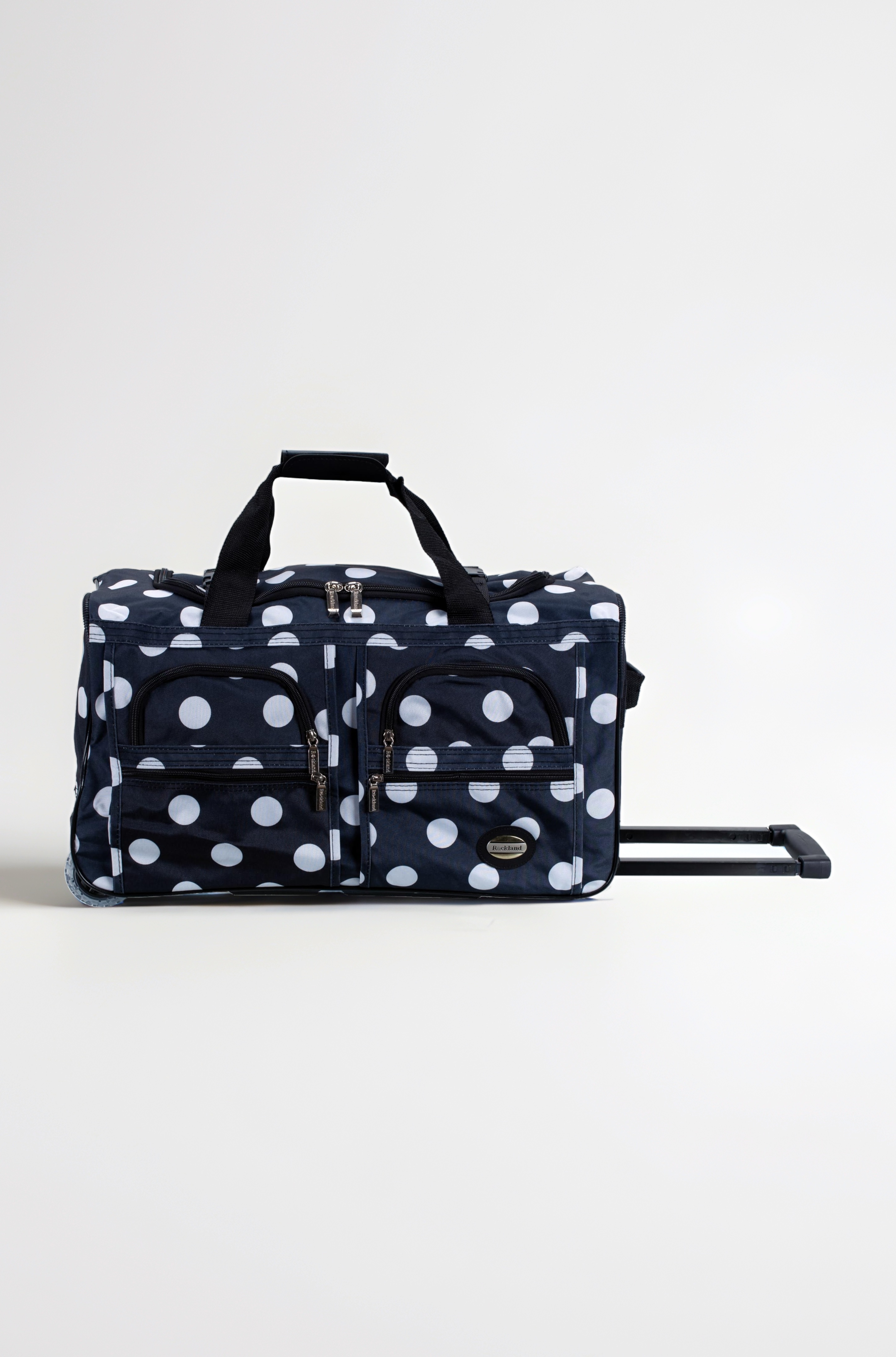 Polyester Black Travel Duffle (PRD322-BLACKDOT)
