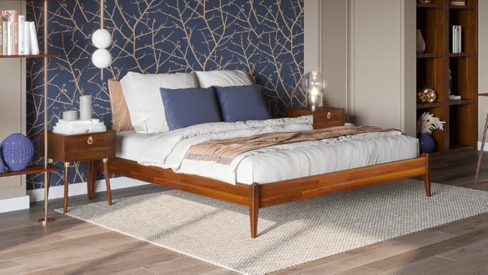 cocoaベッド Amazon.com: Bme Dinkee King Bed Frame Wood 15 Inch - Solid