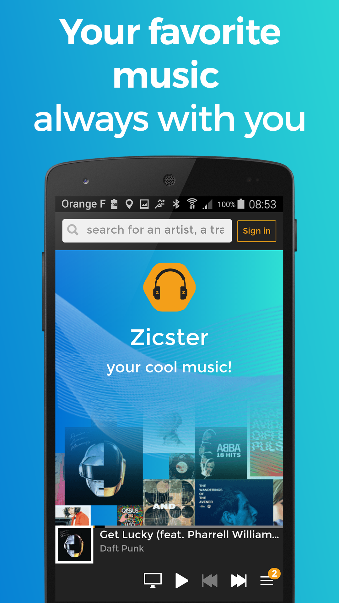 Zicster PRO Free Unlimited Music. Online & Offline music player