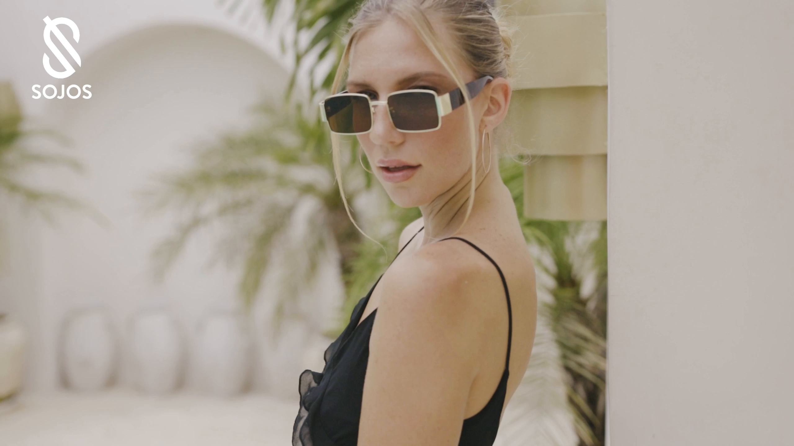 SOJOS Fashion Rectangle Sunglasses for Women Men Retro 