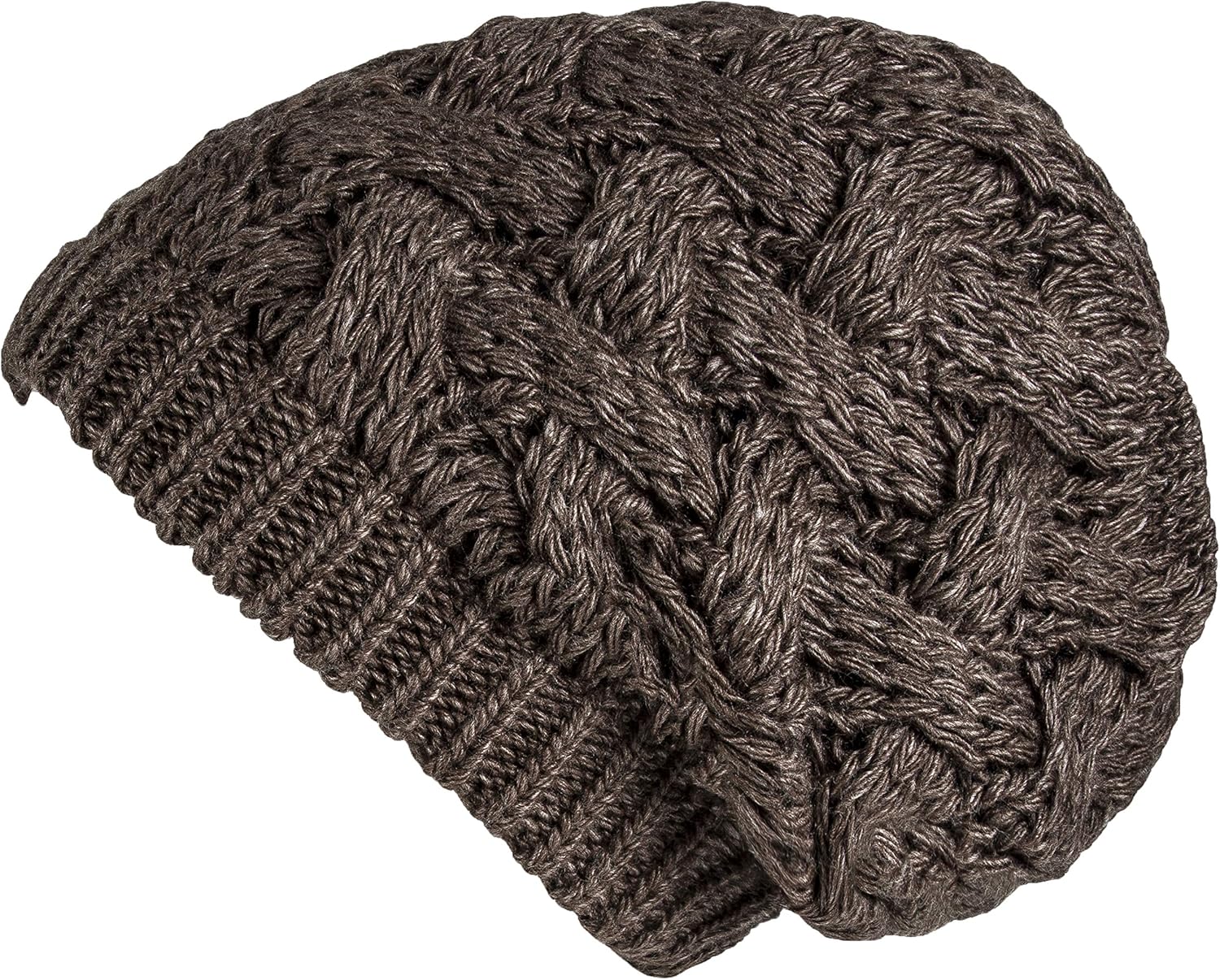 Lilax Women Cable Knit Slouchy Chunky Oversized Soft Warm Winter Beanie Hat