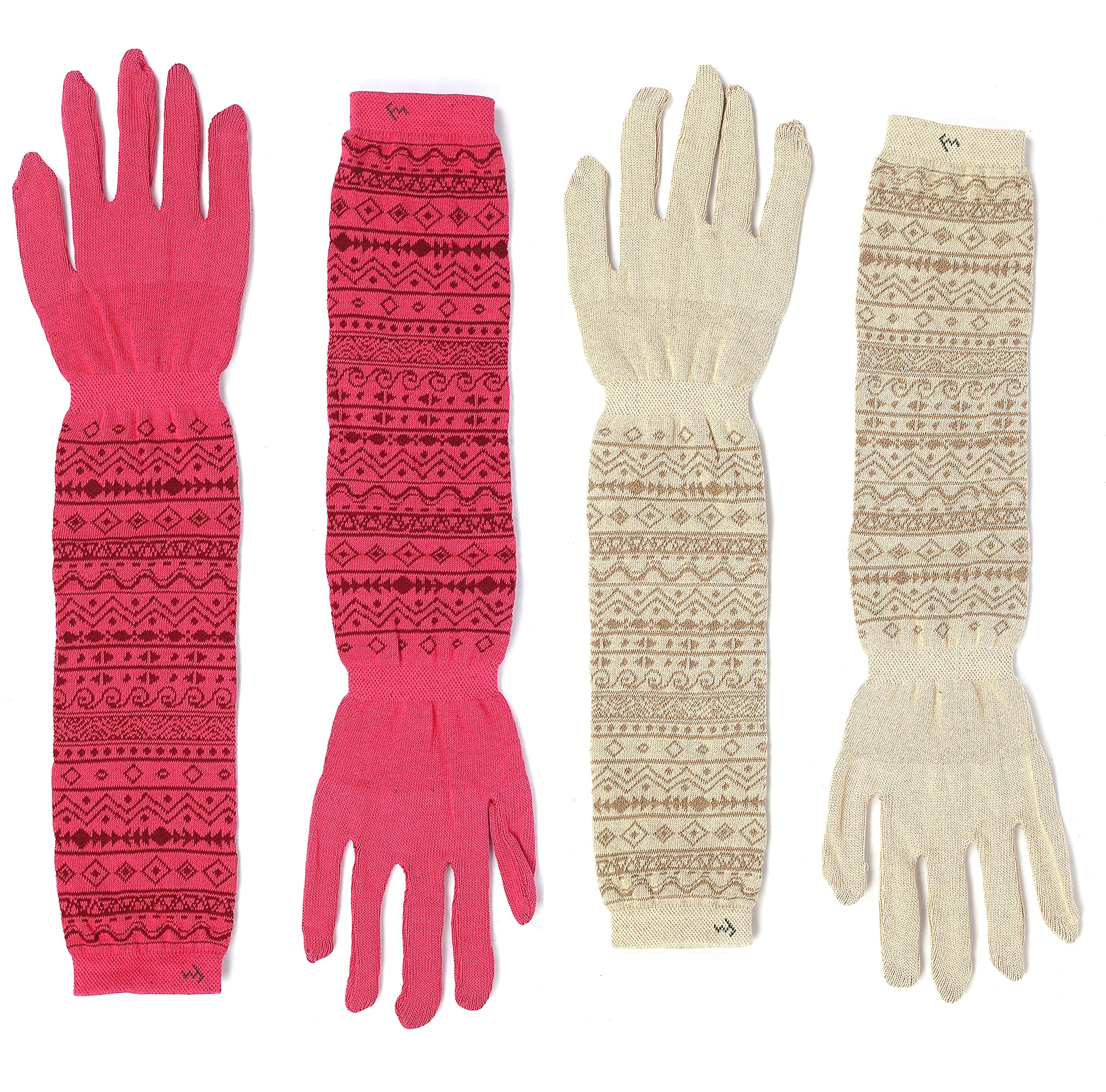UV Sun Protection Driving Gloves with Breathable Cotton Elbow Length and Spandex Lightweight Hand Glove (Free Size) Provide Durable, Soft & Ultimate Comfort-image-10