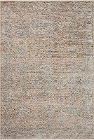 Vista 32 de Loloi Jean Stoffer Katherine Collection KES-02 Ocean/Coral 2'-7'' x 10'-0'', .25" Pile Height, Runner Rug
