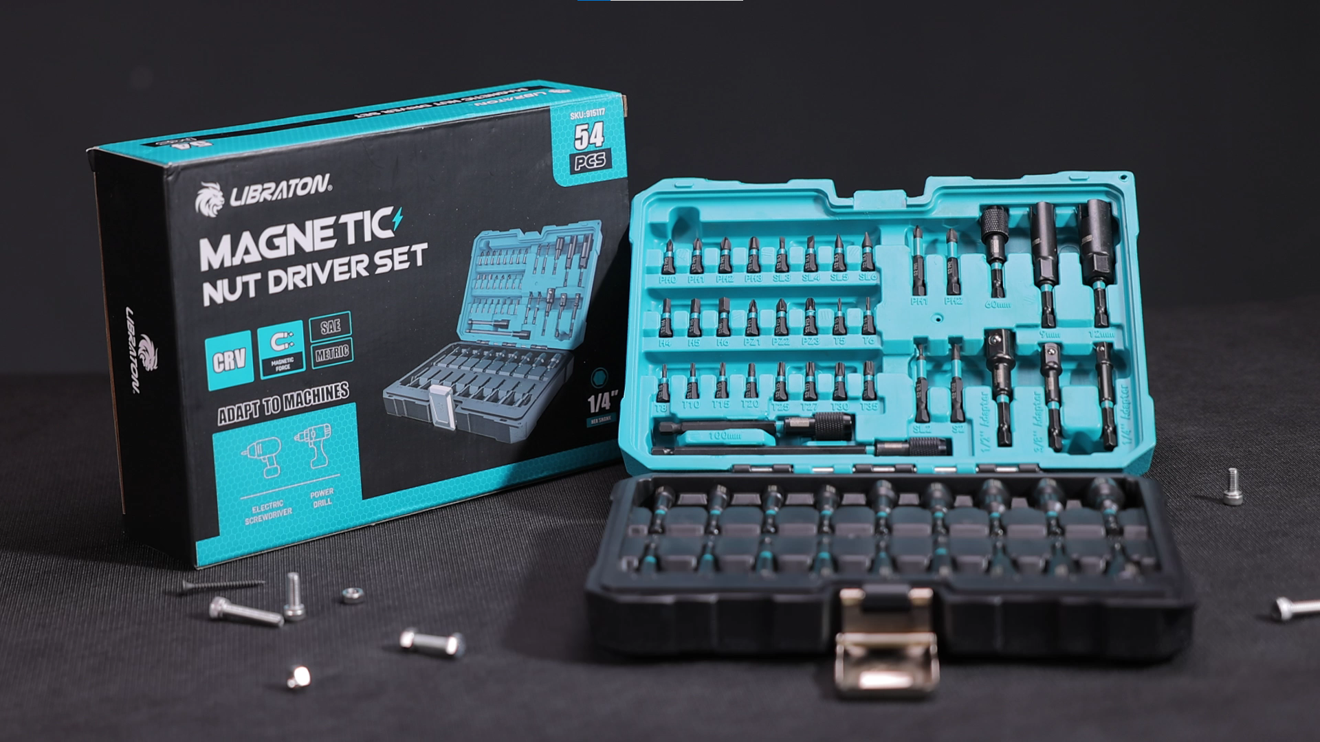 Amazon.com: LIBRATON 54PCS Magnetic Nut Driver Set, Impact Drill