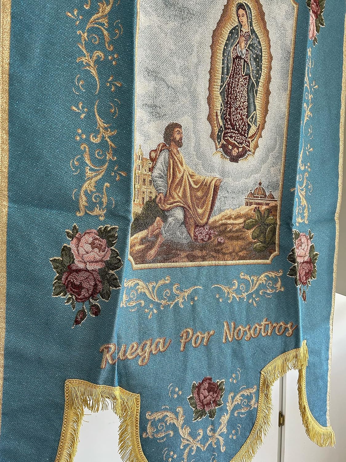 Processional Banner Spanish, OLO Guadalupe and Juan Diego, Spanish language