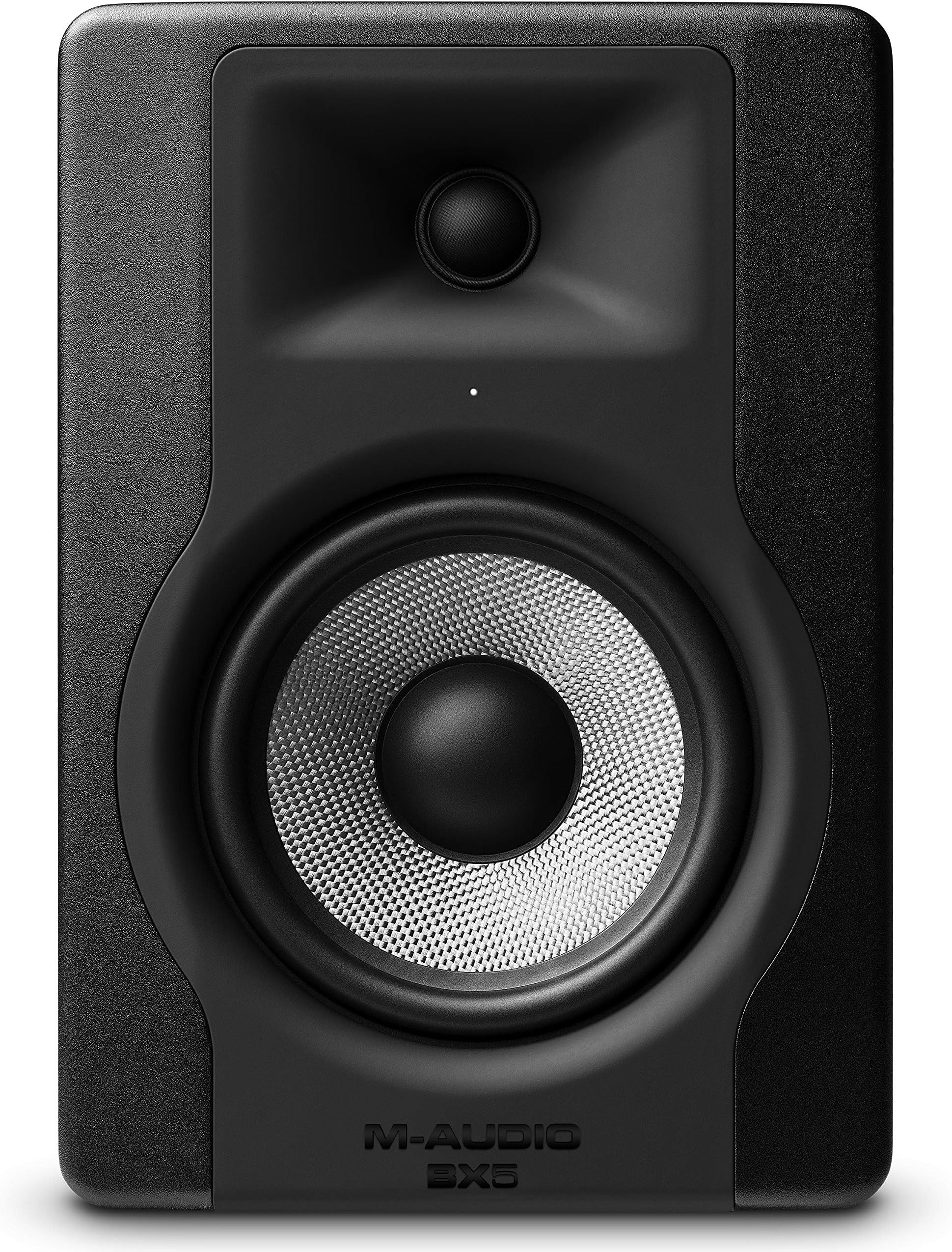 M-AUDIO BX5 Single 5-inch Studio Monitor Speaker for Music Production and Mixing with Acoustic Space Control, 2 Way Active Speaker