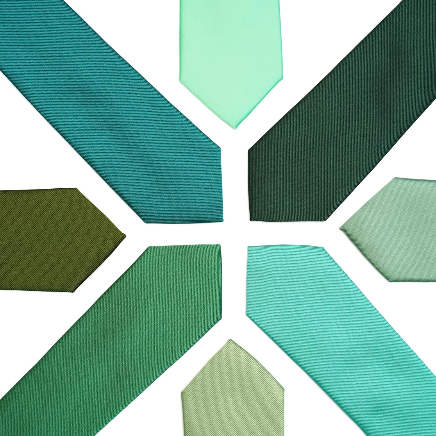 Skinny Ties for Men, Solid Color 2.5 inch Slim Neckties 1 or 5 Pack Plain Tie - Image 6