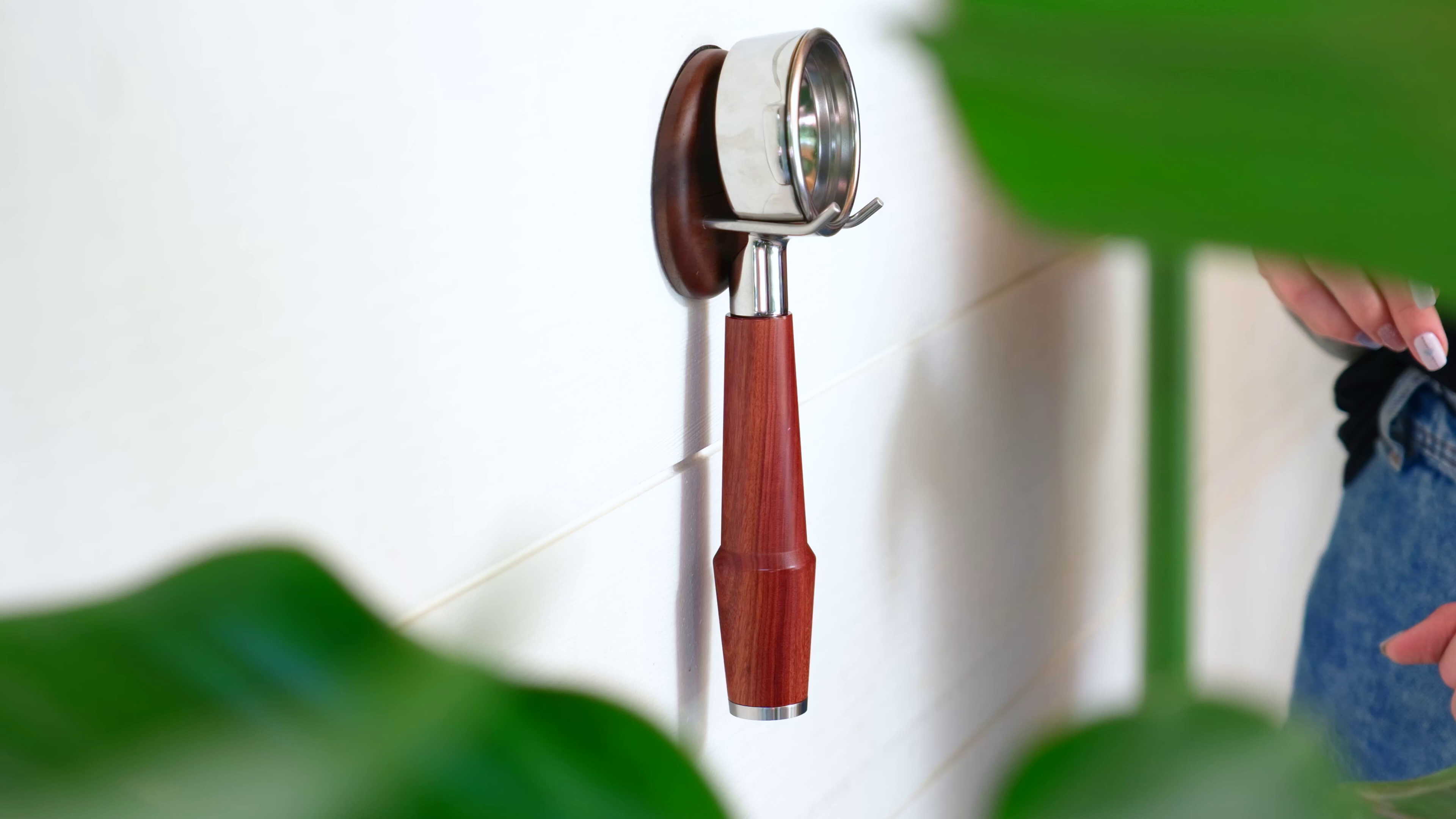 Amazon.com: KNODOS Wall Mounted Portafilter Holder Walnut Wall