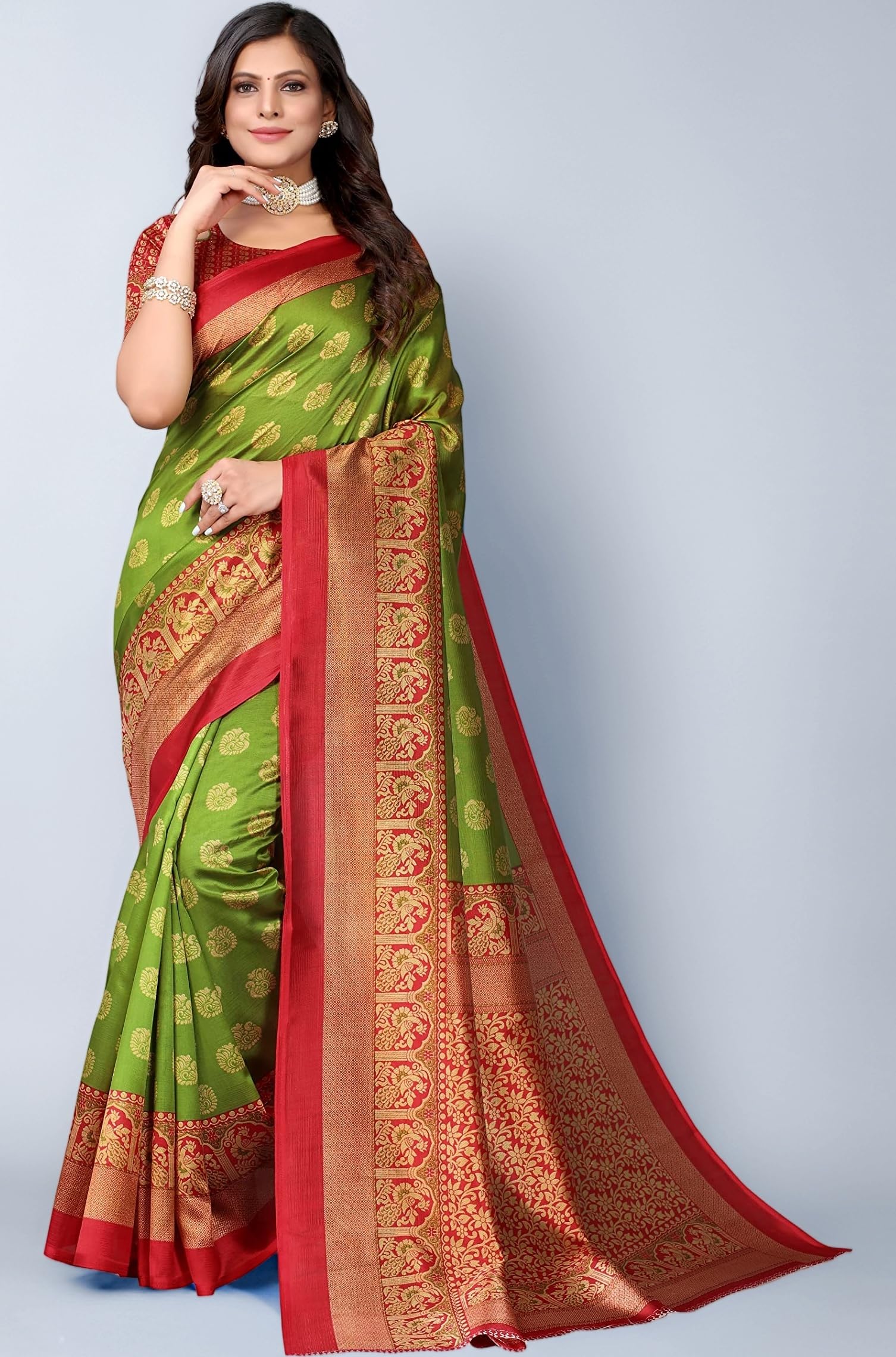 Womens Jacquard Standard Length Saree