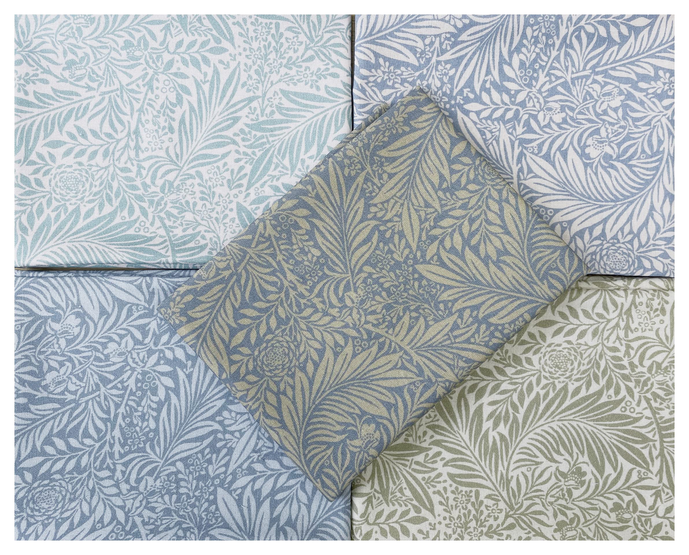Fat Quarter Bundle - William Morris Larkspur Light Collection - Craft Fabric Material