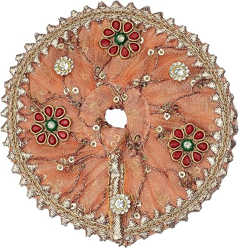 Miniatura 2 de Aditri Creation Paño de diseñador azul para Lord Krishan Ladu Laddu Gopal Kanaiya Bal Krishna vestido de trabajo a mano Poshak Vastra para pequeña