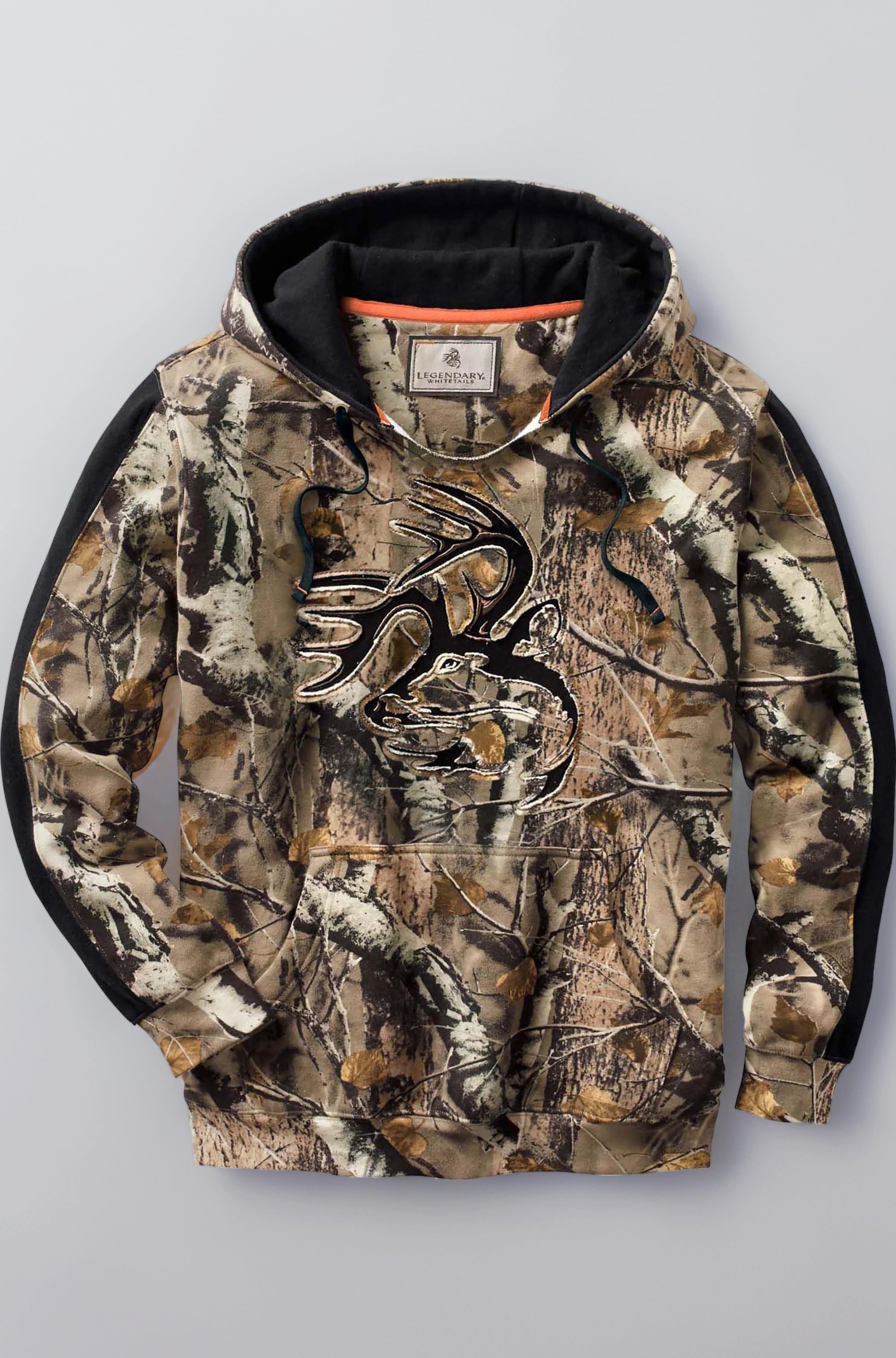 Mens Camo Outfitter Hoodie, Big Game Field Camo, Large