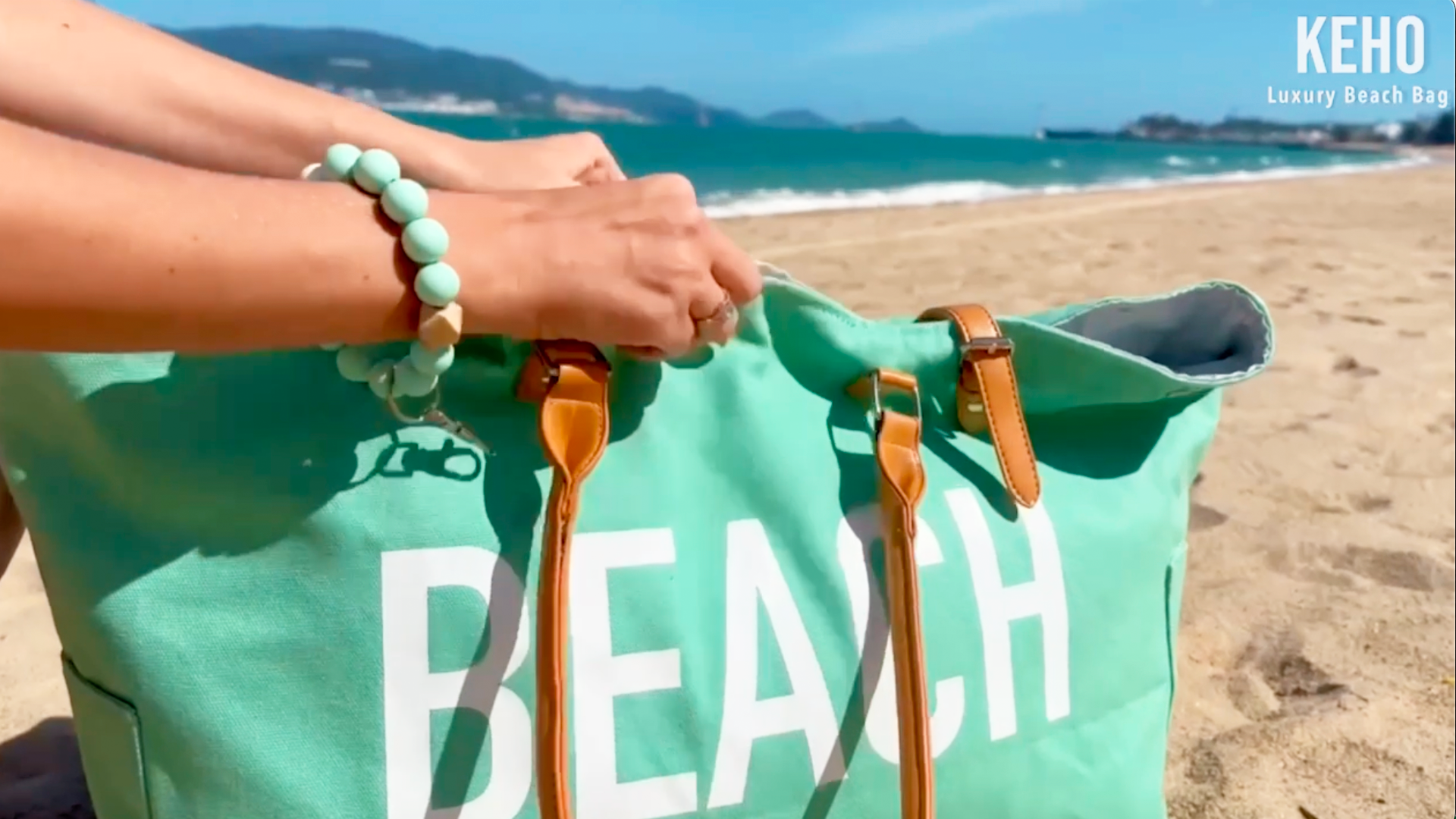 Bolso de playa impermeable Keho para mujer miniatura 7