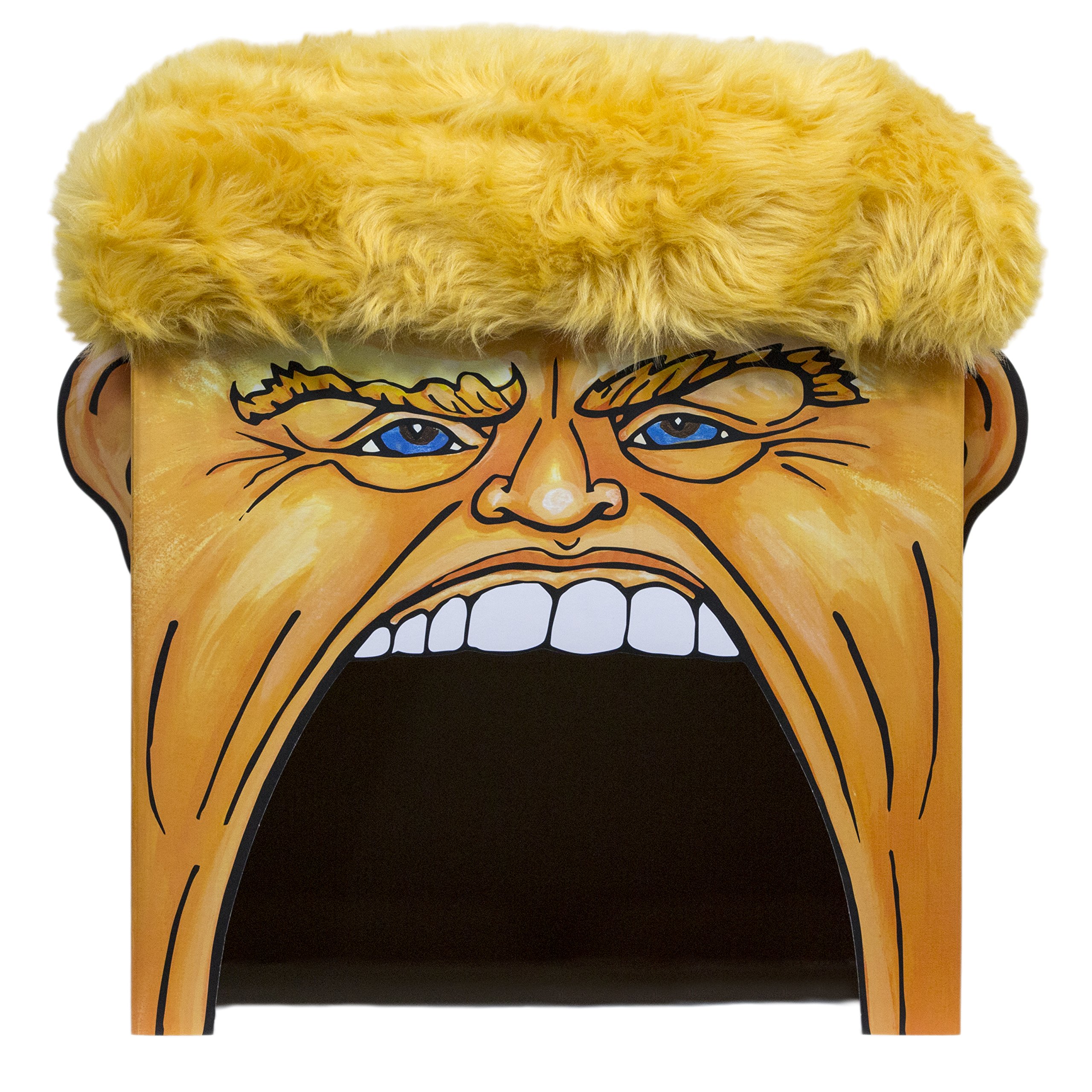 FUZZU Donald Trump Political Parody Cat Bed / House / Condo with Scratcher Pad and U.S. Grown Certified Organic Catnip Toy