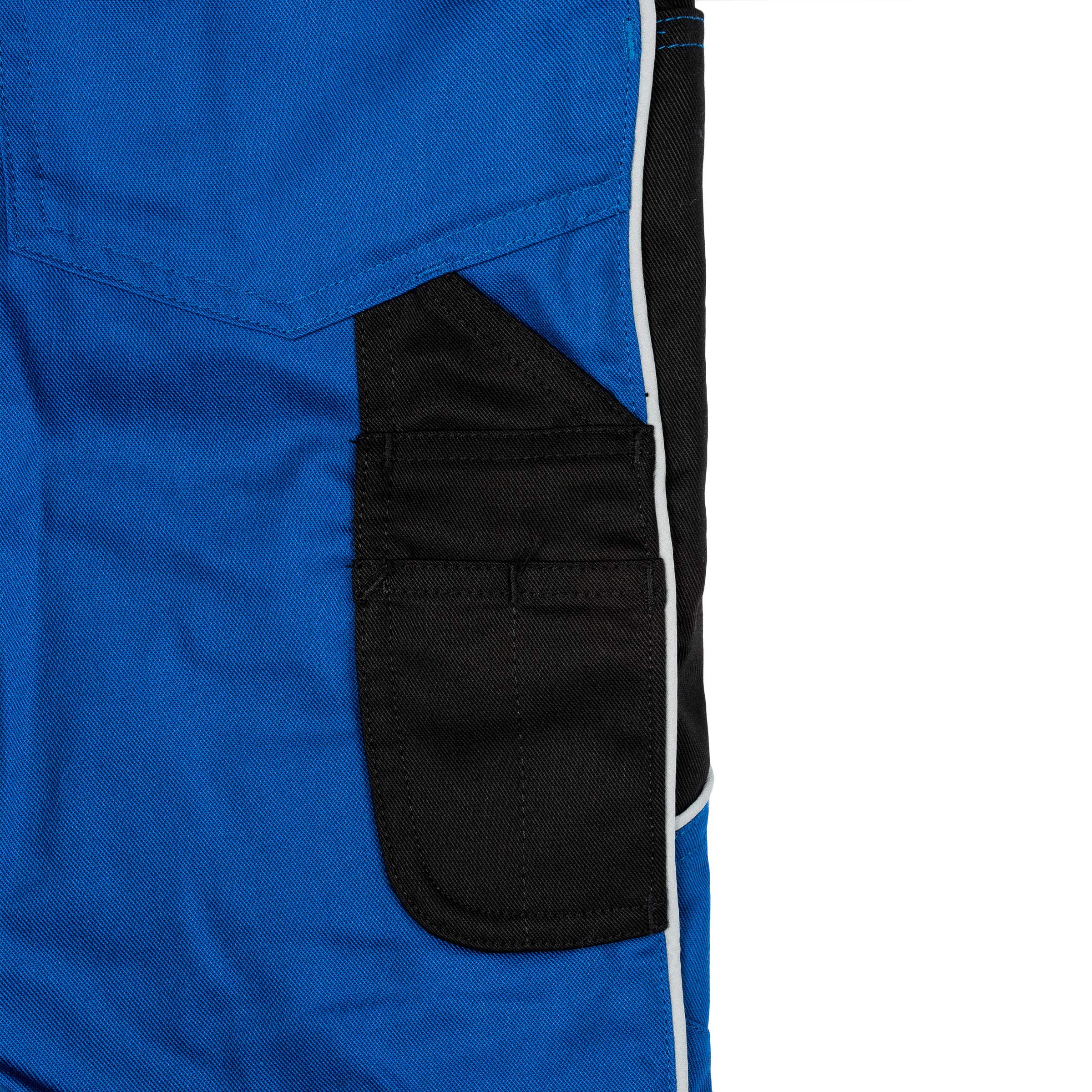 e.s. Active Engelbert Strauss - Pantaloni da lavoro per bambini, blu fiordaliso/nero, blu e nero, 122-128 cm