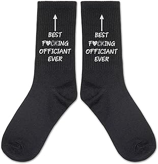Grace Yonks Best F***ing Officiant Ever,Wedding Officiant Funny Socks,Officiant Wedding Gift,Officiant Gift For Men,Wedding Officiant Thank You Gift., White, 8
