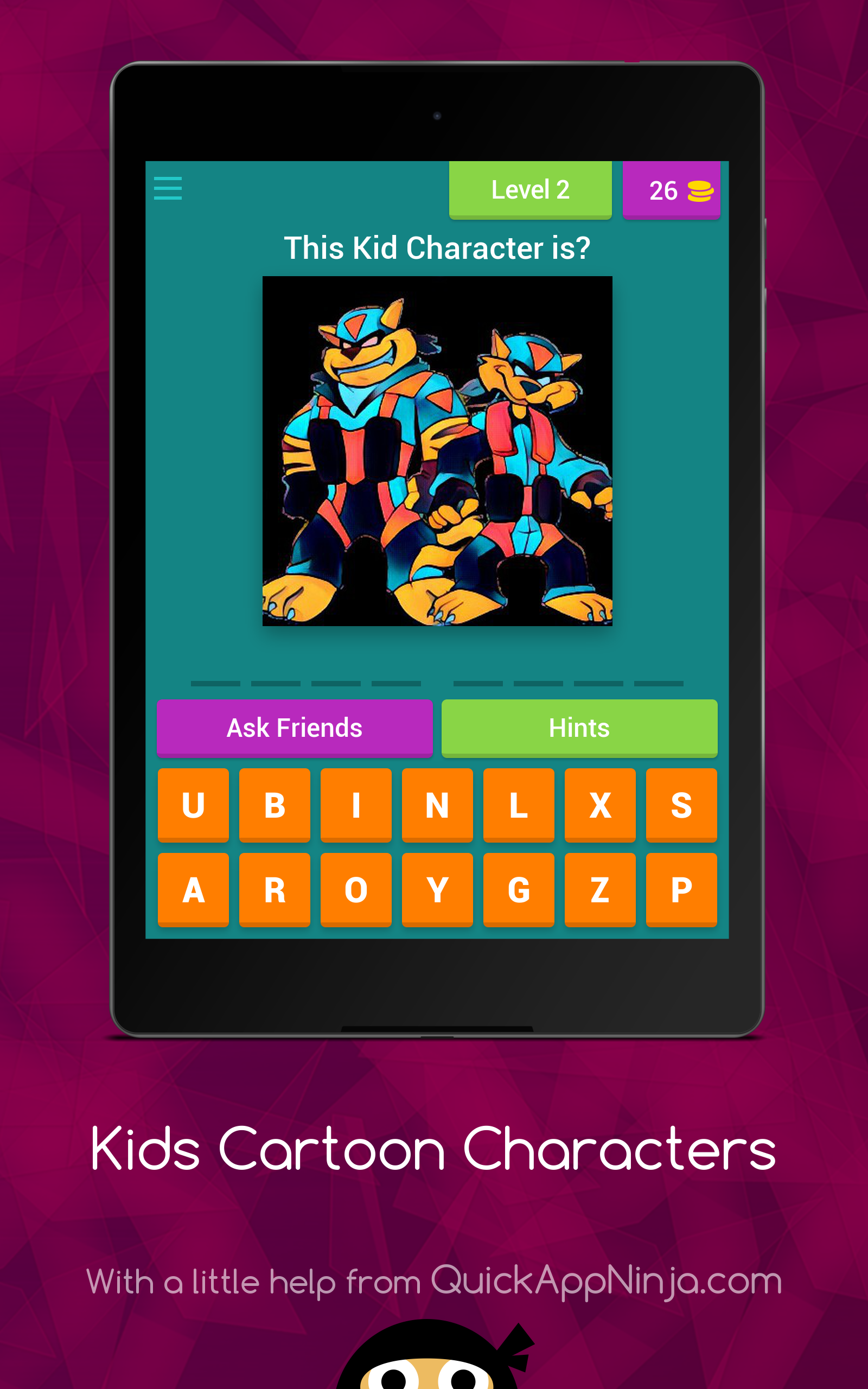 Kids Cartoon Characters - App on Amazon Appstore
