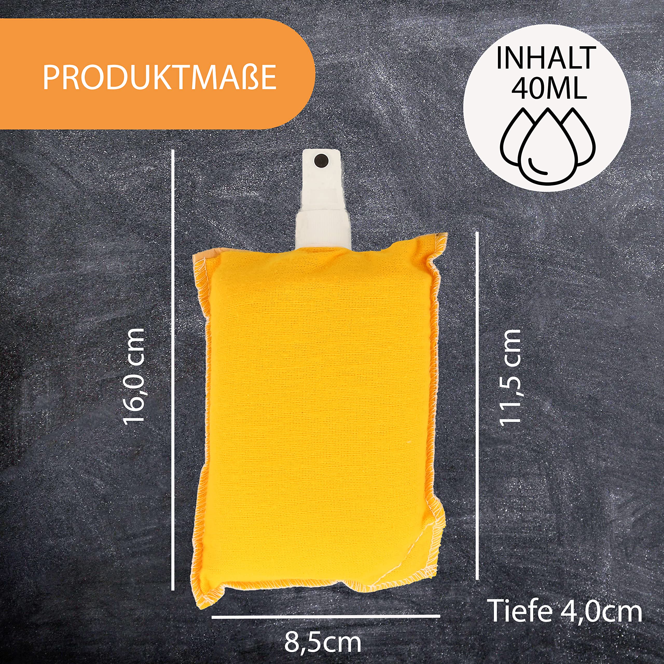 XANTOS Cockpit Care Car – Hiss and Wipe All-in-One Duo Sponge Including 40 ml Spray Bottle Small with Cockpit Cleaner for Car, Motorhome or Caravan – Car Care for in Between