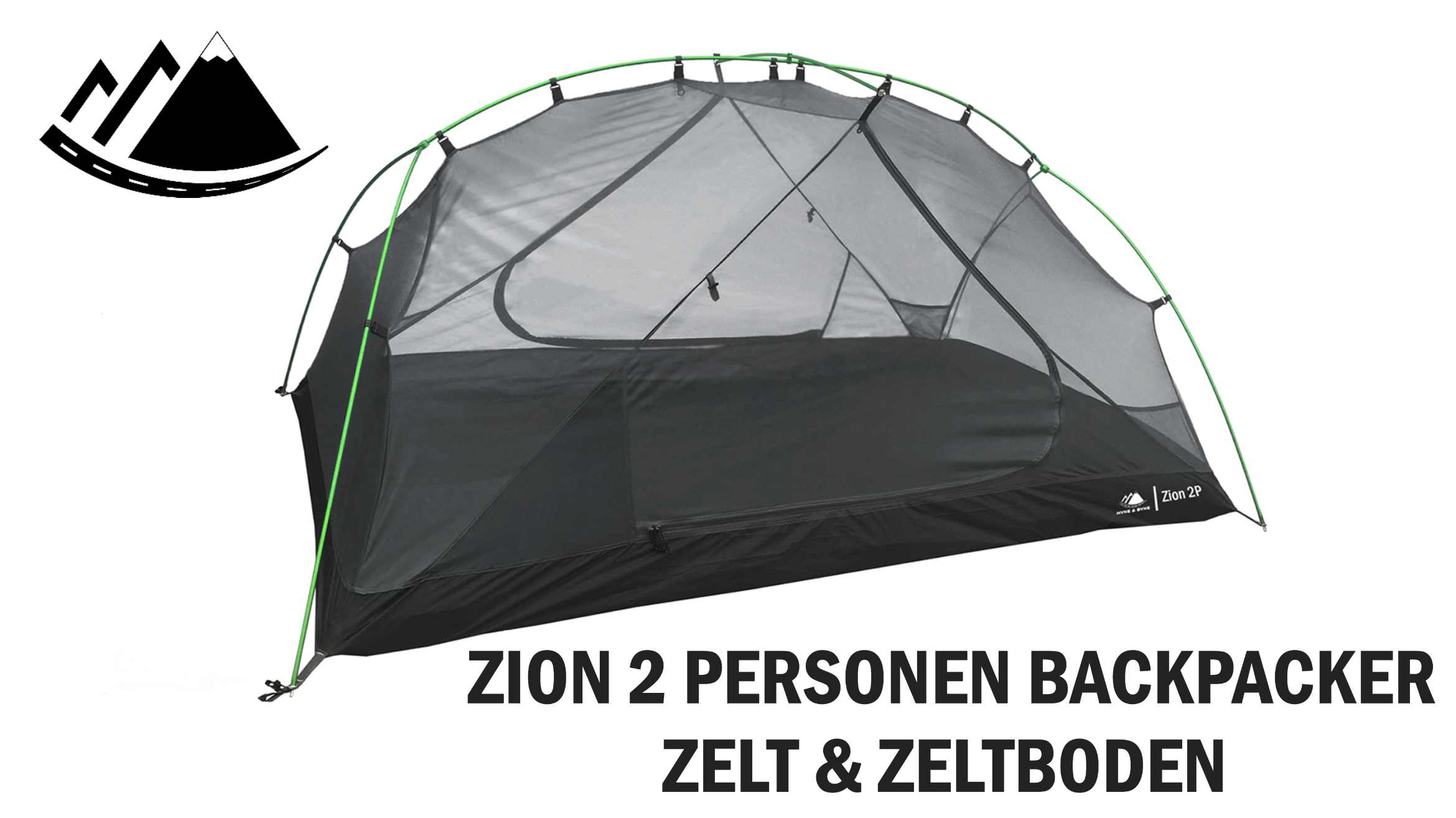 Hyke & Byke Zion Zelt 2 Personen und Zelt 1 Person mit Zeltboden - Leichtes Zwei- und Einmannzelt in Kuppelform mit Zwei… – Bild 8