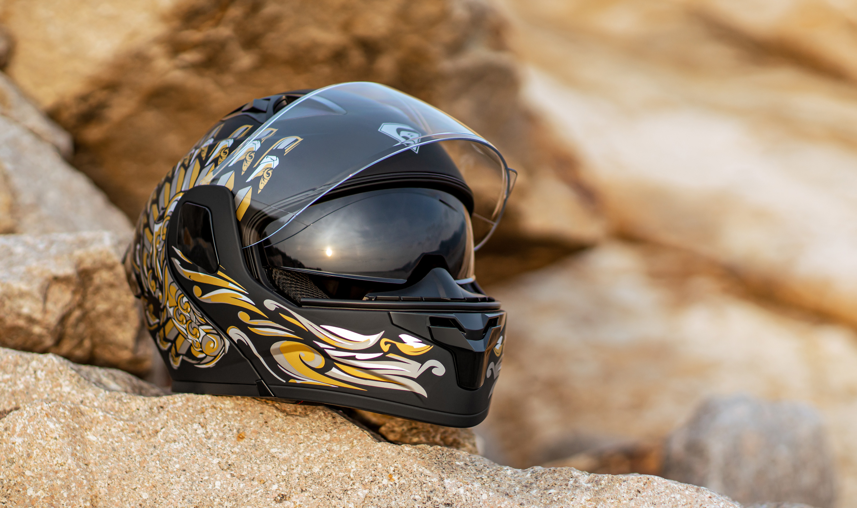 Amazon.com: KYPARA Motorcycle Dual Visor Flip up Modular Full Face
