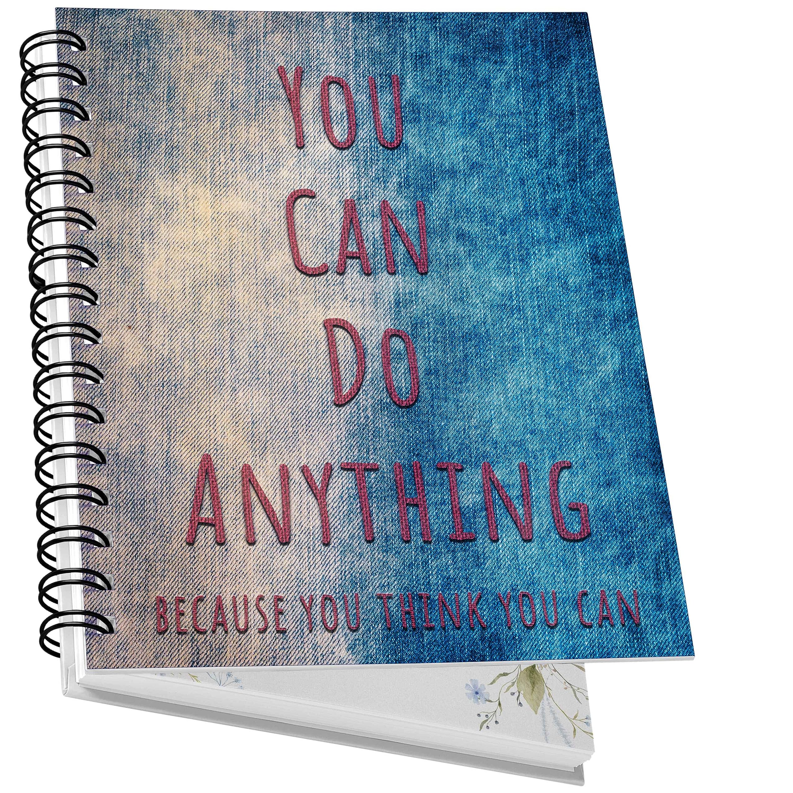 Drapvision A5 Hard Cover Notebook | 125 GSM Paper - Write Notes, Create Ideas, Draw Art | 100 Pages | Ruled | Included Planner, Calendar & Personal Info Pages | Anything is Possible